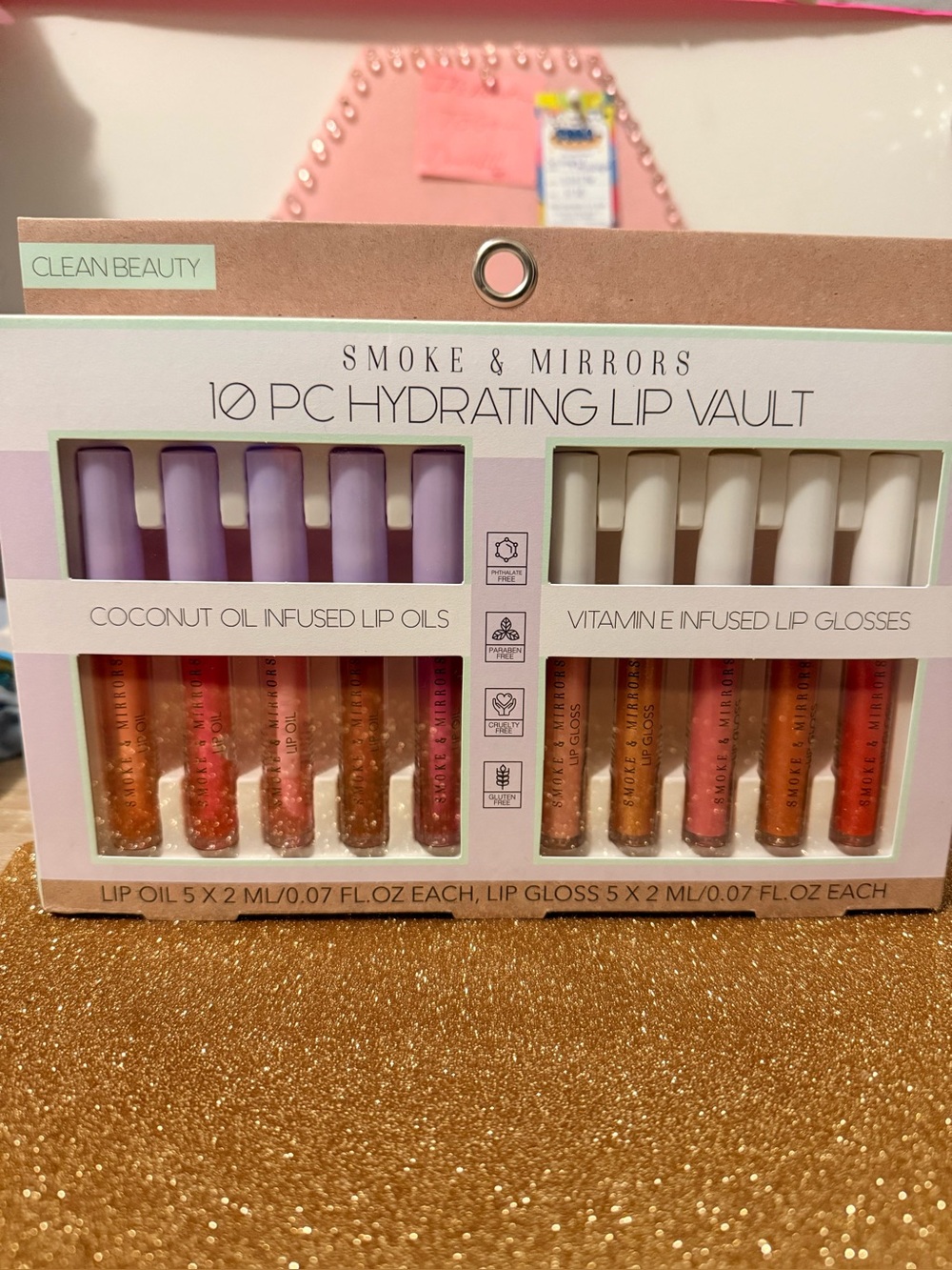 10pc Hydrating Lip Vault - Oils and Lip Glosses